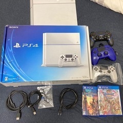 PS4 本体付属品付き＋コントローラー二つ＋ゲームカセット二つ
