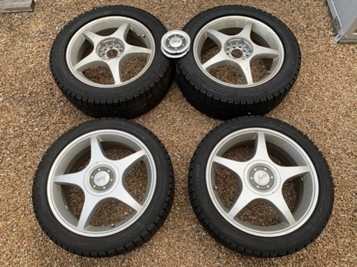 スタッドレスタイヤ ホイール付き 【中古】215/45R17×2本 【新品】215/55R17×2本