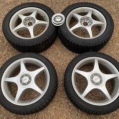 スタッドレスタイヤ ホイール付き 【中古】215/45R17×2...