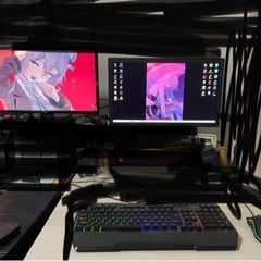 モニター　自作ディスクトップpc