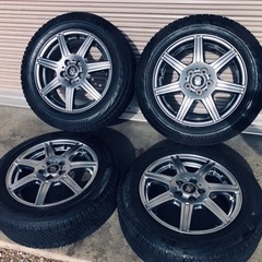 冬タイヤ 175/65R15 PCD100プリウス等用アルミ付きスタッドレス4本組