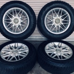 冬タイヤ 215/65R16 PCD100プリウス等用アルミ付ス...