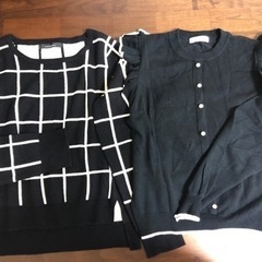 PAGEBOY格子柄のセーター&袖フリルセーター