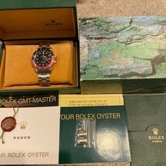 ROLEX GMTマスター2 希少　黒赤ベゼル　レシートあり　ロ...