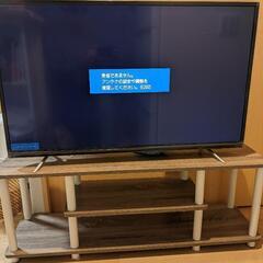43インチテレビ　テレビ台付き