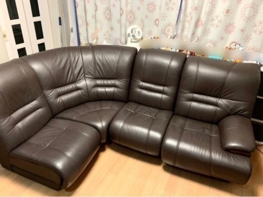 レザー カウチソファー コーナーソファー L字ソファー