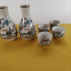 【未使用品】九谷焼　徳利2客　盃4客セット