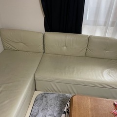 L型　カウチソファー　収納型の画像