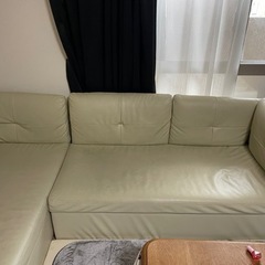 L型　カウチソファー　収納型の画像