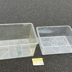 大きなプラスチック水槽 2個の画像
