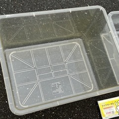 大きなプラスチック水槽 2個の画像
