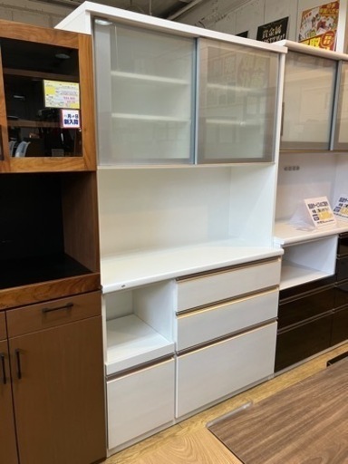 ⭐️人気⭐️松田家具 2面レンジボード 食器棚 ホワイト