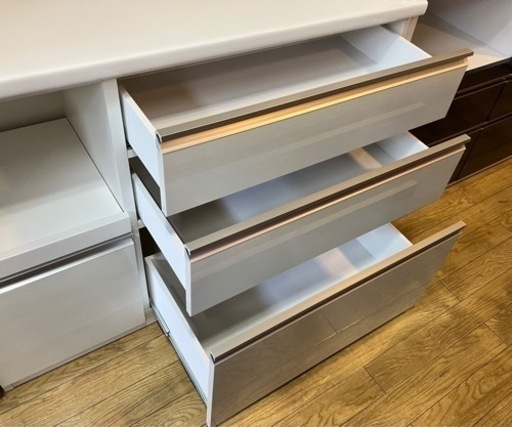 ⭐️人気⭐️松田家具 2面レンジボード 食器棚 ホワイト