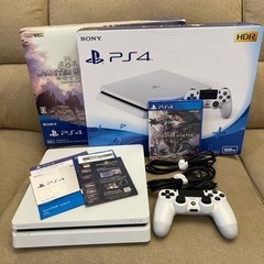 PlayStation®4 一式＋モンスターハンターワールドソフト 限定外箱！