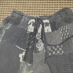 和柄パッチワークパンツの画像