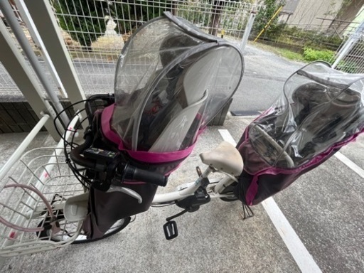 ブリヂストン　ビッケモブ電動自転車三人乗り　2017年モデル