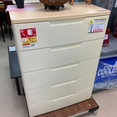 ウッドトップチェスト　5段