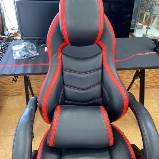 ゲームしたい❗️でも腰が、、、そんな方に❣️ サンクプライ オットマン付き ゲーミングチェア