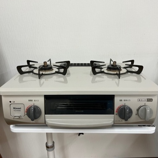 【引取】リンナイ 【気のきくコンロ】 幅約56cm プロパンガスLPG KG34NBEL