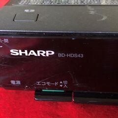 金泉黄ララ　SHARPE　シャープ　ブルーレイレコーダー　BD-HDS43　ジャンク品の画像