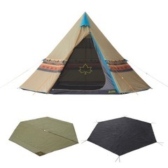 新品 ロゴス  ワンポール テント LOGOS ナバホ Tepee 400 タープ セット