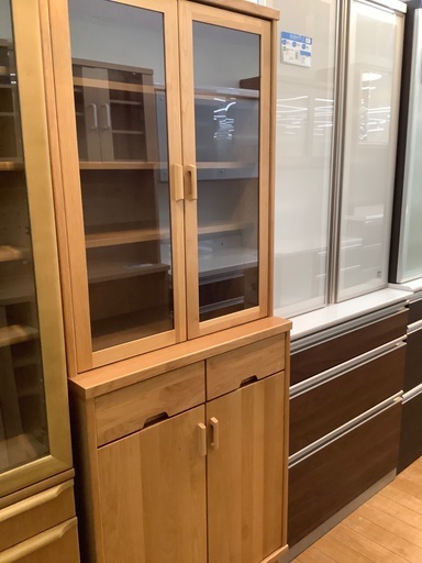 KEYUCA  食器棚　2枚扉　チェルビアット　ナチュラル