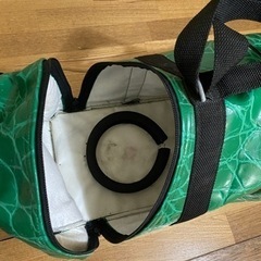 ボウリングのバッグとボール2つの画像