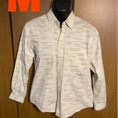 メンズ 長袖シャツ 綿100％アクリルコーティング シャカシャカシャツ