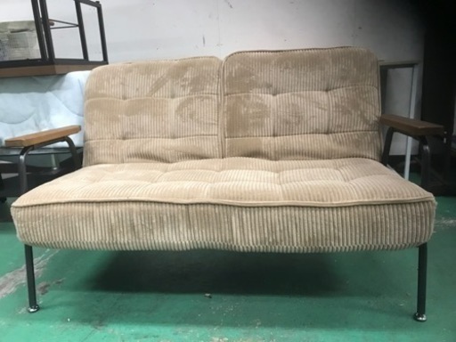 決まりました‼️ 美品　ソファー　タグ付き　使用頻度少なめ　2人がけ　ブラウン
