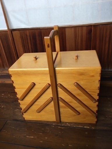 木製ツールボックス 三段