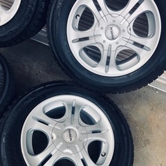 冬タイヤ 185/65R14マルチホイール付新品同様スタッドレス 4本組の画像