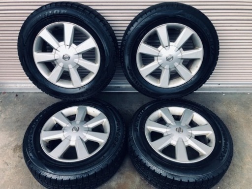冬タイヤ 205/65R16 日産純正アルミ付きスタッドレス バリ山