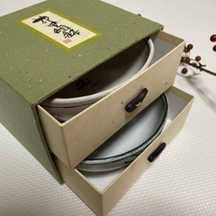 【お取引成立】【新品未使用】和皿2点セット、花里組鉢（橘吉）