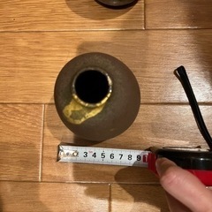 【未使用】九谷焼　北村隆作　灰釉金彩　花瓶　2個セットの画像