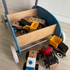 【IKEA /イケア】EKORRE：手押し車　LILLABO：木...