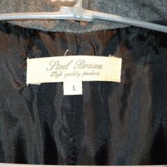 紳士服　チェスターコート　グレー　ウール混の画像