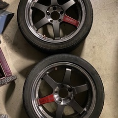 TE37SL 17×7.5J＋40　 5H・ｐｃｄ114.3　廃盤品　2本セット