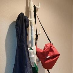 つっぱり棒服掛け帽子掛け