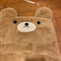 未使用　くまさんのベビーカーシートカバー　モコモコ毛布暖かの画像