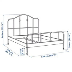 IKEA ダブルベッド sagstua サグストゥーアの画像
