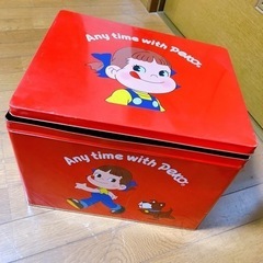 レア不二家ペコちゃん特大ブリキ缶やキャンデー缶絶版非売品の画像