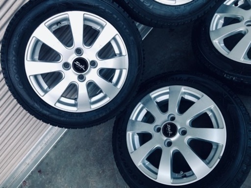 冬タイヤ 155/65R14 軽自動車用アルミ付きスタッドレス バリ山4本組