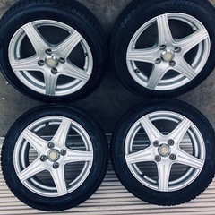 冬タイヤ 155/65R14軽自動車用アルミ付きスタッドレス