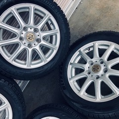 冬タイヤ 195/55R15 プリウス等用アルミ付きスタッドレス バリ山4本組の画像