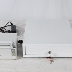9699 レシートプリンタードロアセット Airペイ スマレジ Thermal Printer RP-D10 レジスター用キャッシュドロアー セット 鍵2個付