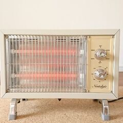 【ノスタルジック】電気ストーブ　遠赤外線　タイマー付き　*スチー...