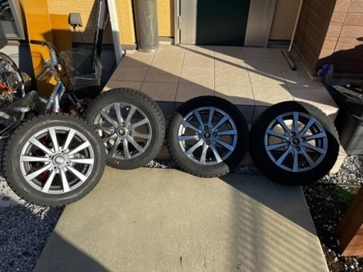 ダンロップ 14インチ スタッドレスタイヤ ホイールセット