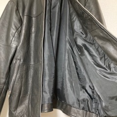 【本皮】ライダースジャケット　2XLの画像