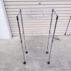 【予約済み】中古品 キャスター付き 3段スチールラック メタルラック 約45x25x89cmの画像