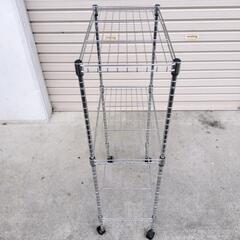 【予約済み】中古品 キャスター付き 3段スチールラック メタルラック 約45x25x89cmの画像